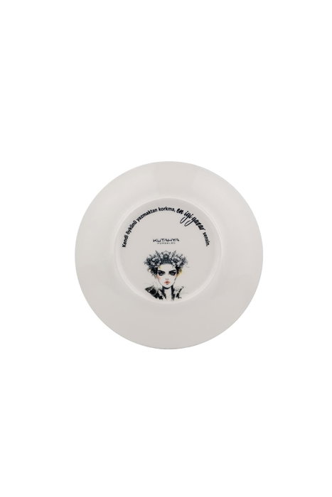 Hermia Juego de Cena de Porcelana de 4 Piezas Blanco